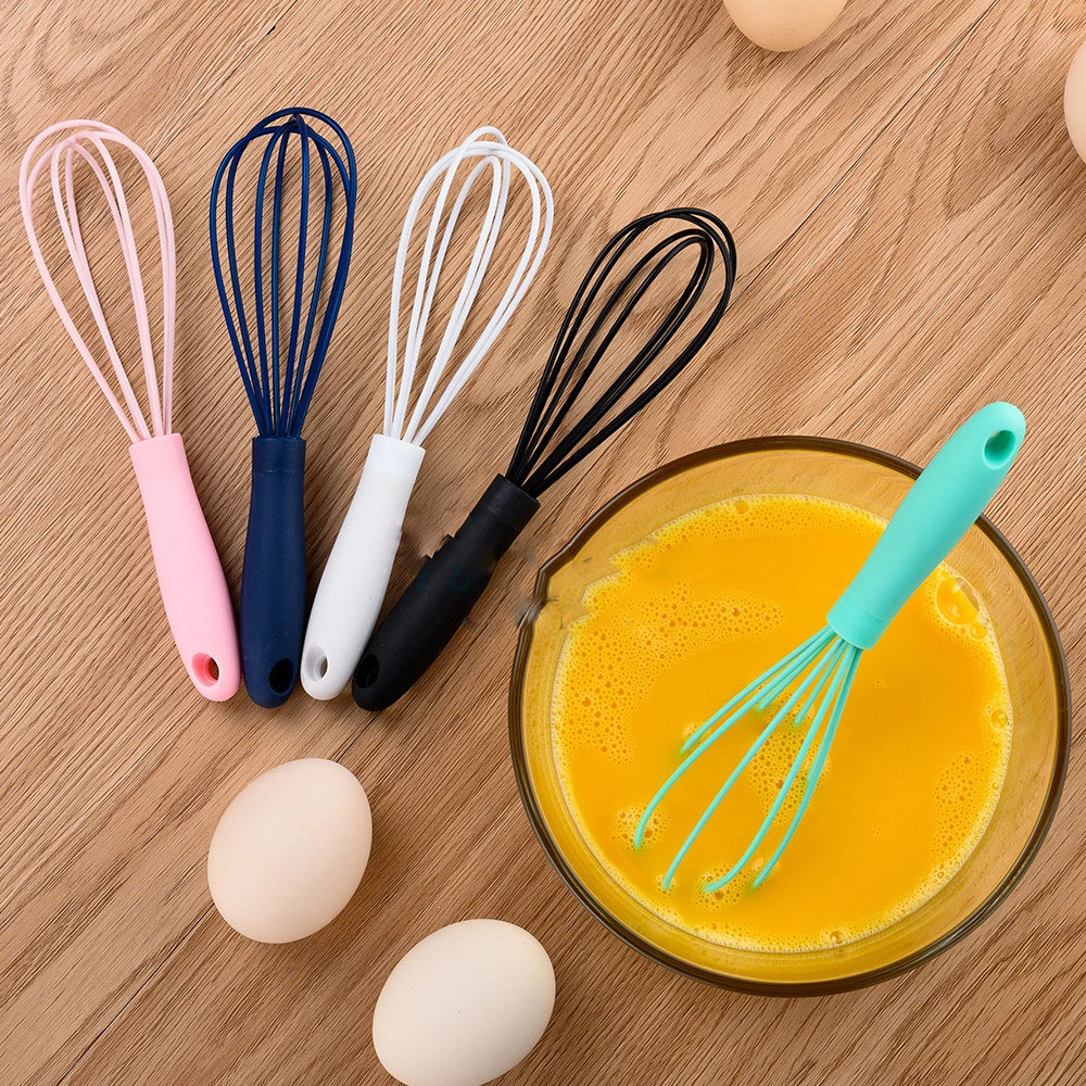 Household 6 Inch Stainless Steel Silicone Egg Beater