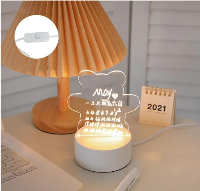 Cute Cartoon Soft Light Sleeping Creative Ins Wind Bedside Lamp