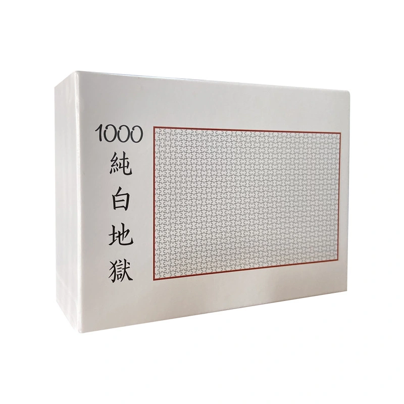 Puzzle Adult Mini 1000 Piece Decompression Cartoon Anime Pure White Hell