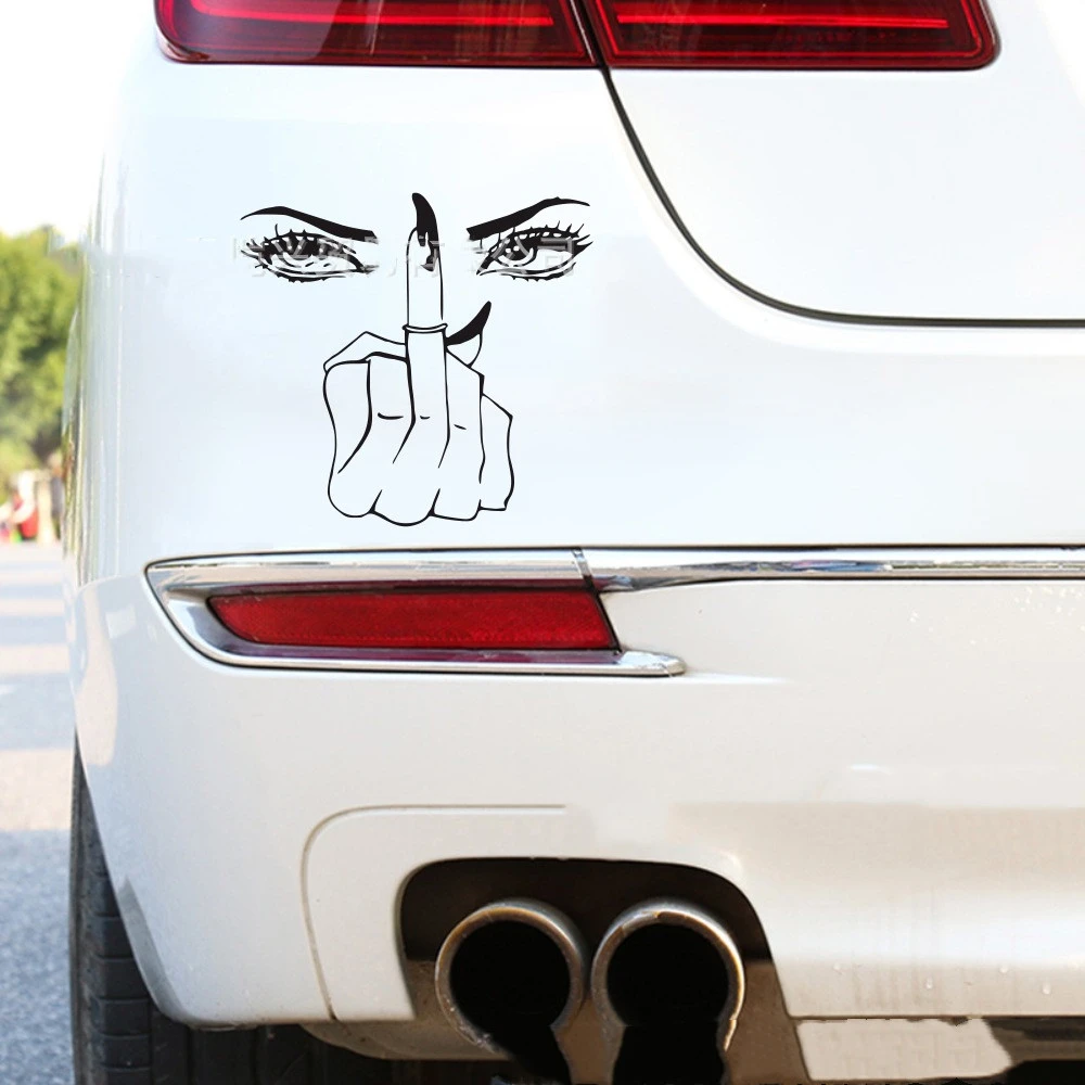 Girl's Eye Car Sticker