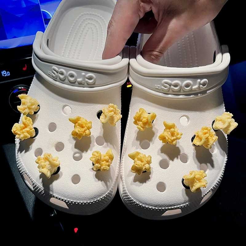 Simulation Food Play Popcorn Hole Shoes Accessories