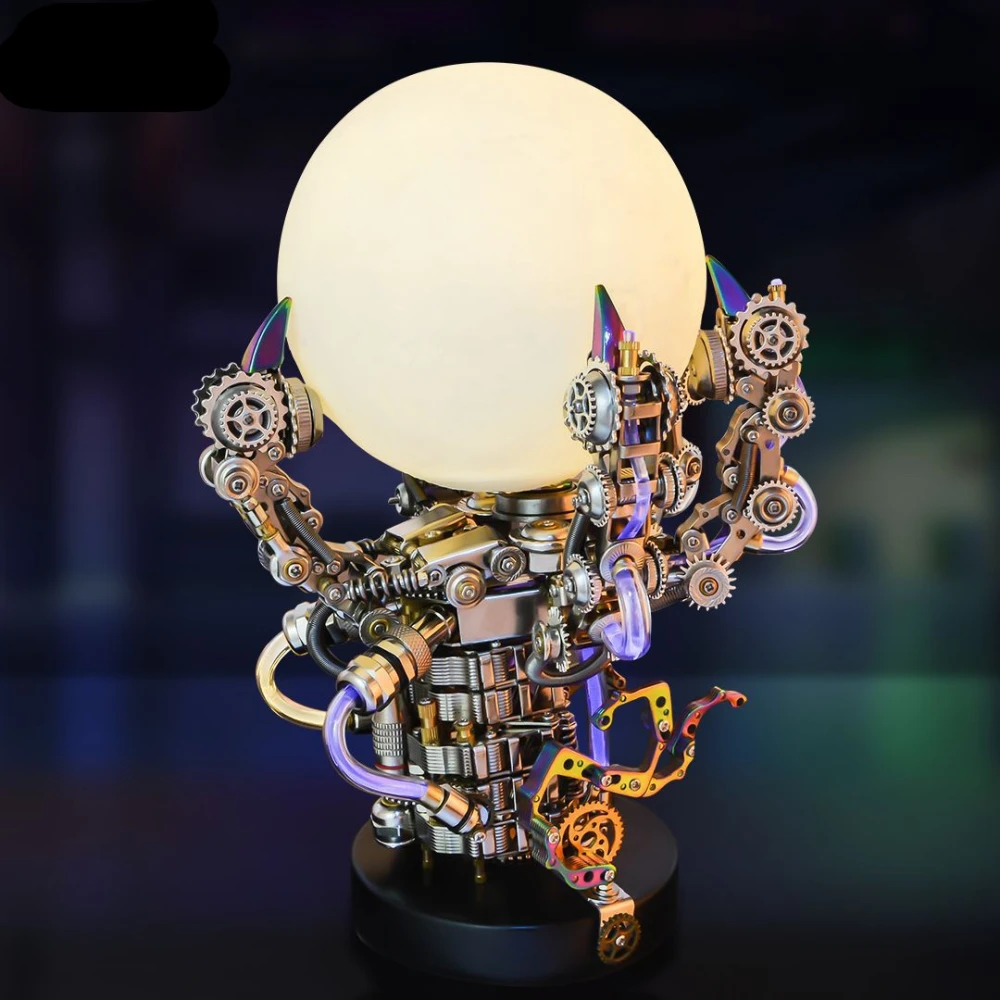 Mechanical Tiger Dragon Claw Lamp Assembly Model 3D Three-dimensional Stainless Steel Toy