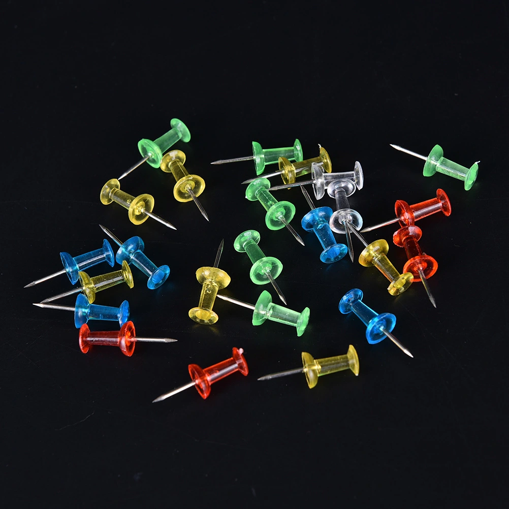Colorful Transparent I-shaped Nails With Large Head Nails