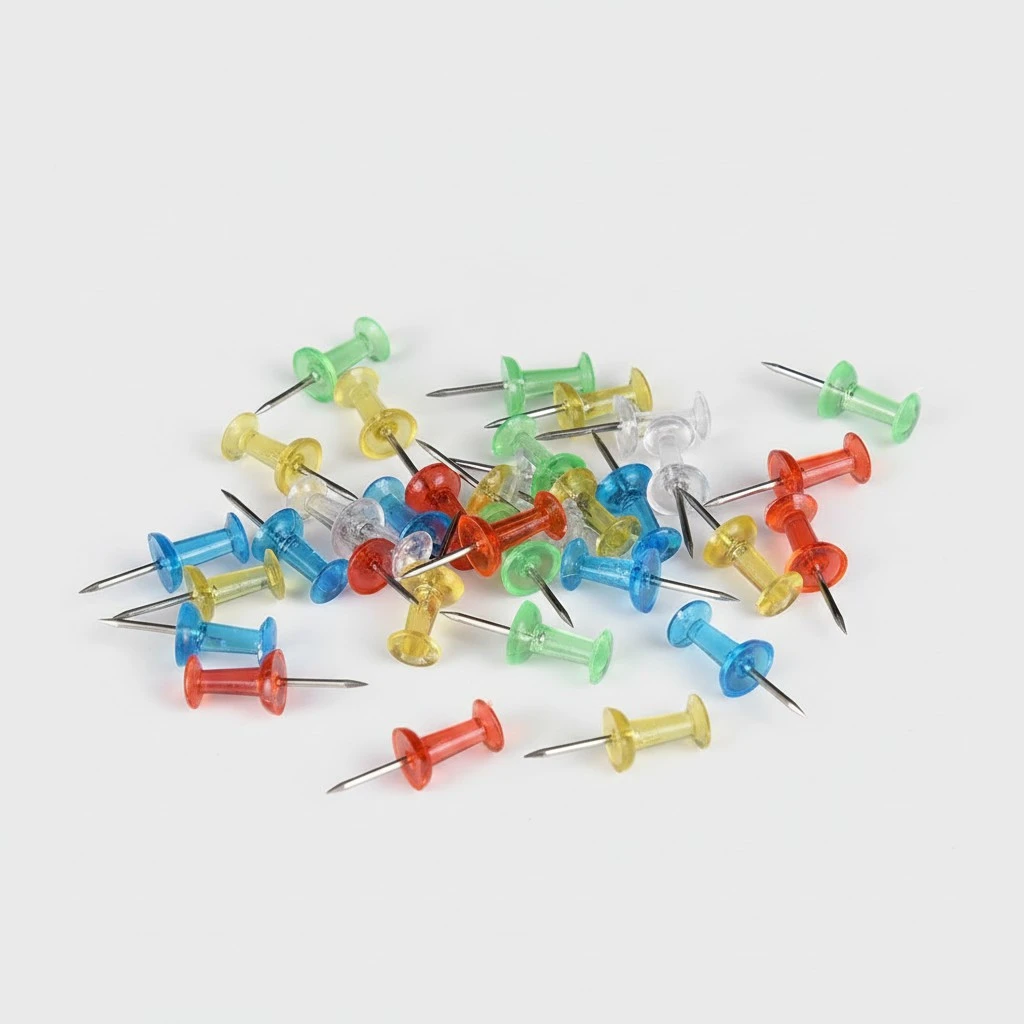 Colorful Transparent I-shaped Nails With Large Head Nails