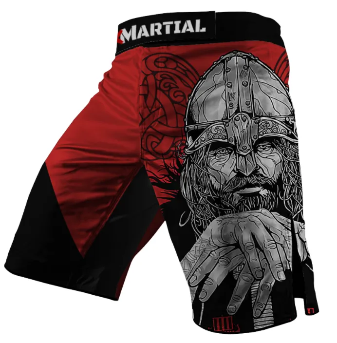 Red Viking MMA Shorts 2022