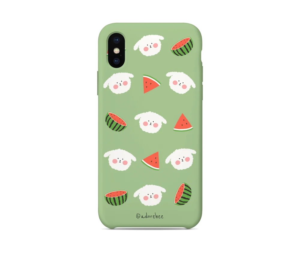 Watermelon Fluffie Silicone Case