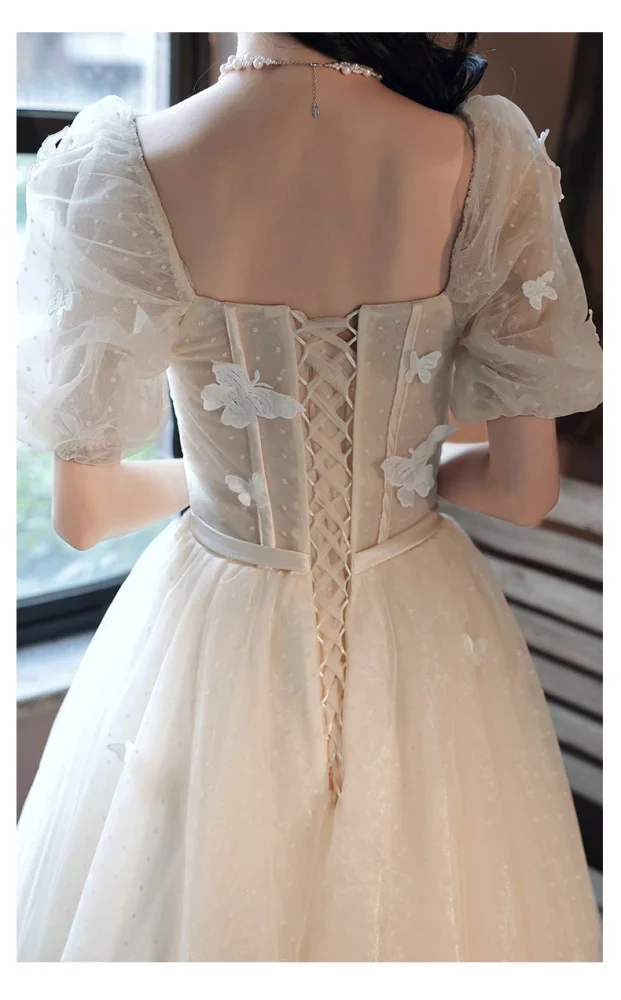 Ethereal Butterfly Decor Prom Evening Dress Bridesmaid dress 