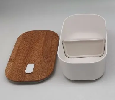 PLA Box White With Bamboo Lid