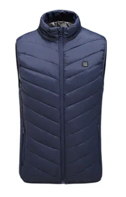Heating Waistcoat For Men And Women Electric Vest Down Cotton Jacket Heating Clothes Waistcoat USB Heating Cotton Jacket