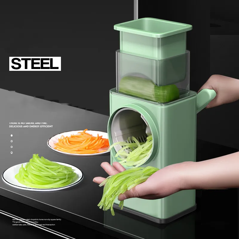 Multi-function Vegetable Cutter Rotary Vegetable Grater Hand Vegetable Grater Roller Shredder Potato Radish Vegetable Scraper