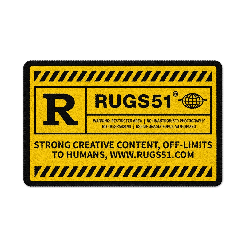 R51Logo Rug 112cm 70cm Carpet Mat