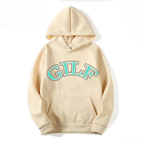 GILF Hoodie with Teal Lettering