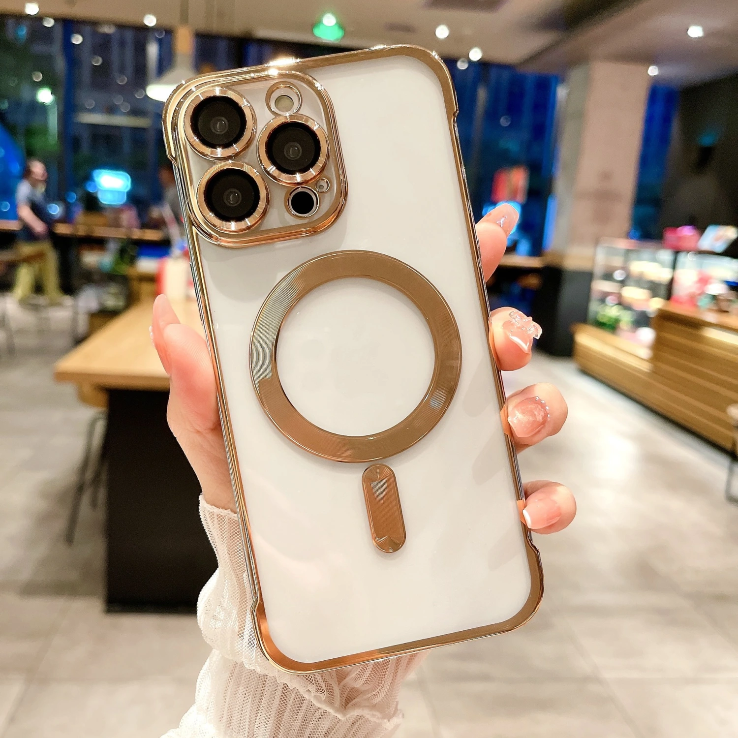 Magnetic Suction Bezel-free Phone Case