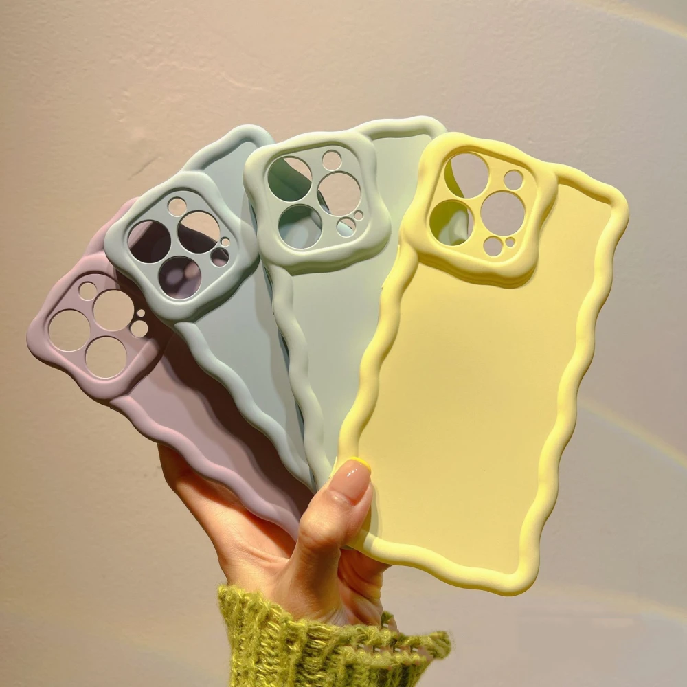 Solid Color Twist Edge Phone Case