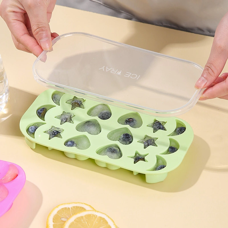 Home Refrigerator Silicone Ice Box With Lid