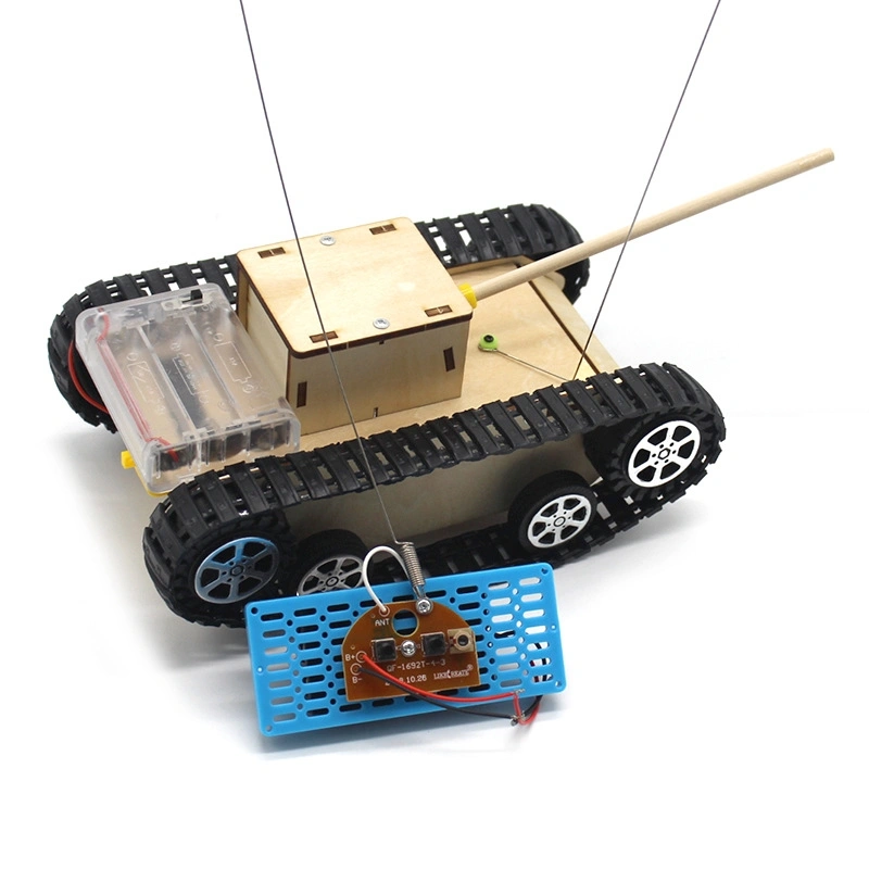 Tank Model Remote Control Technology Gizmo DIY Hand Assembled Toy