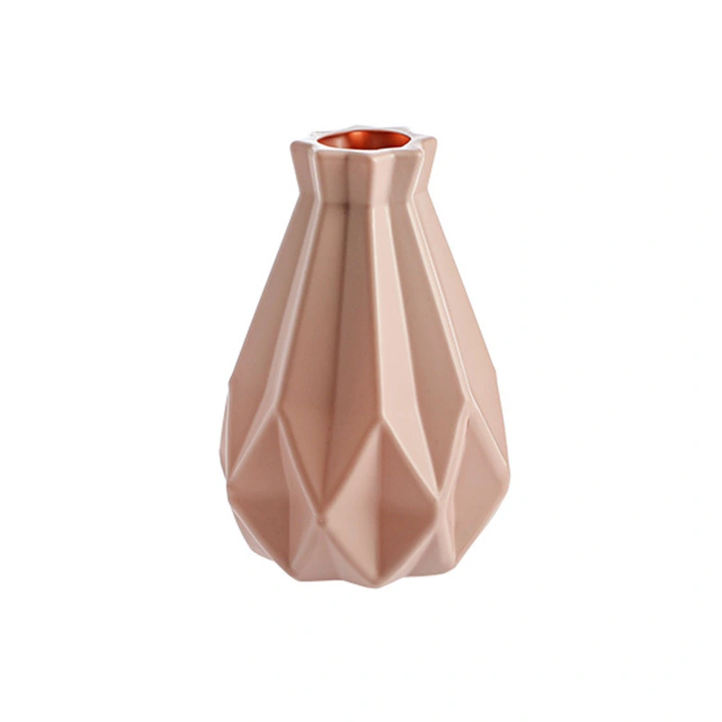 Ceramic Vase Creative Nordic Plastic Morandi Living Room Decoration Glass Vase Hydroponic Creative Vase Wholesale