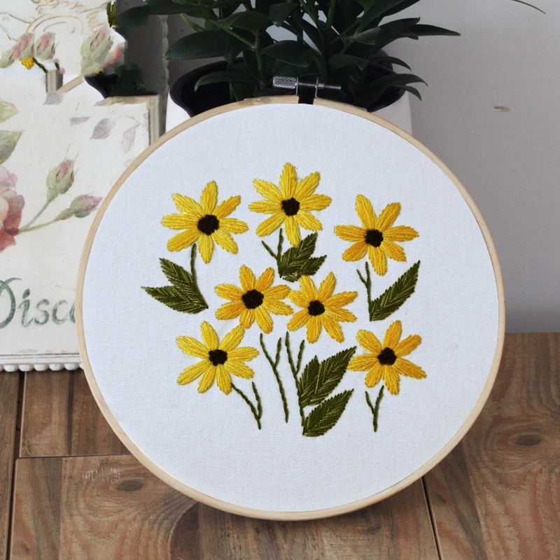 Sunflower Bunch Embroidery Kit