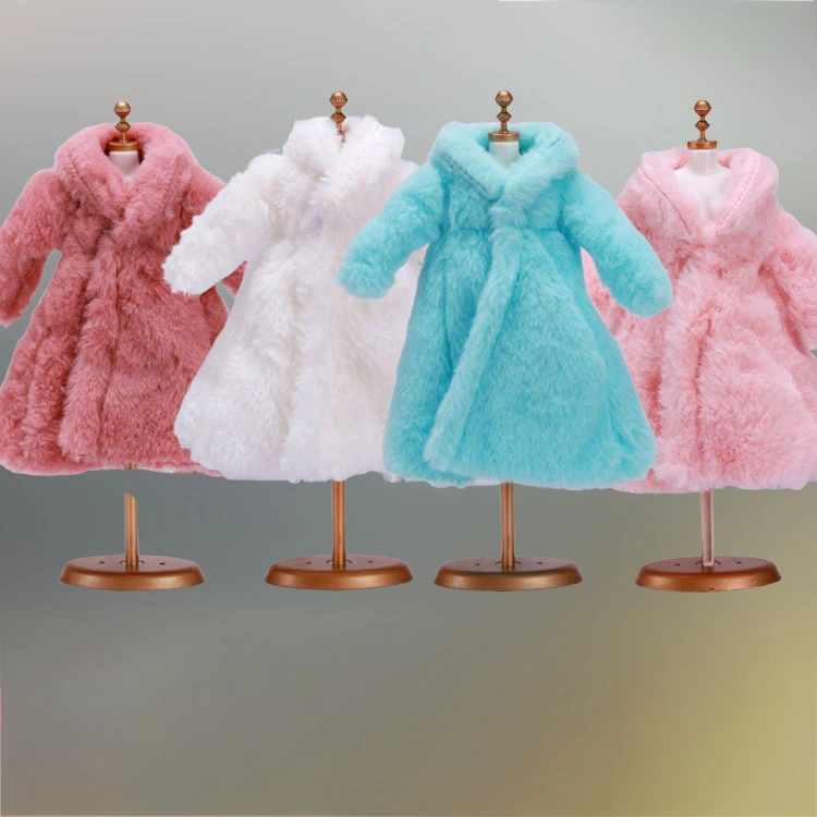 Doll Plush Coat Fashion Skirt Princess  Costume Dress