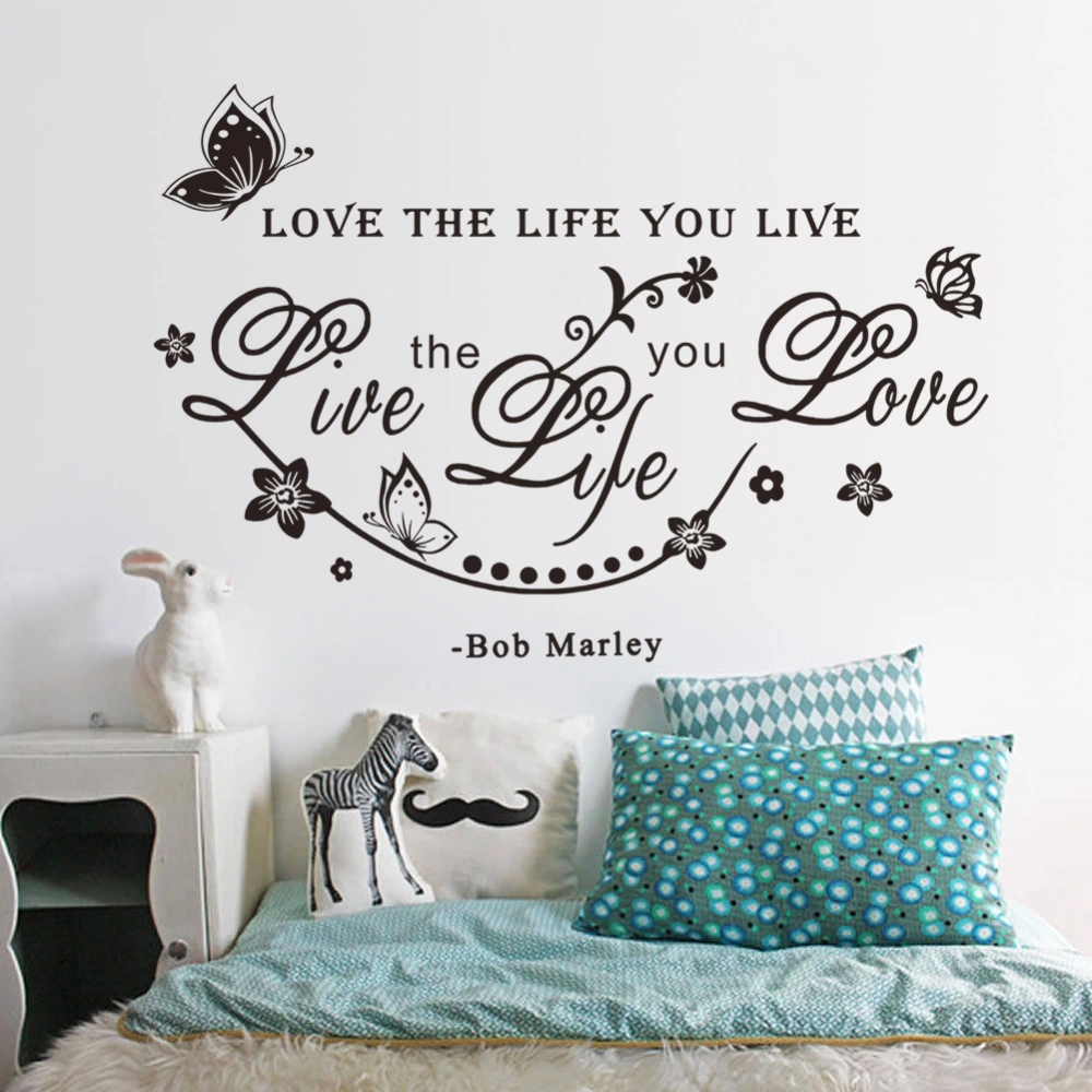 New Butterfly Exquisite Flower Vine Wall Sticker