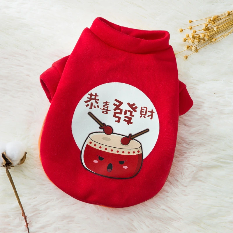 Kitty Clothes Thin Velvet Beckoning Cat Two-legged Sweater