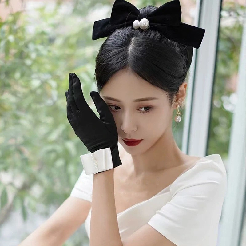 Fashion Bride Wedding Satin Short Gloves