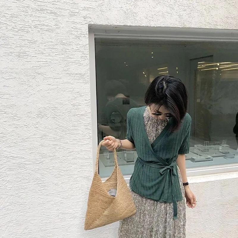 Straw bag