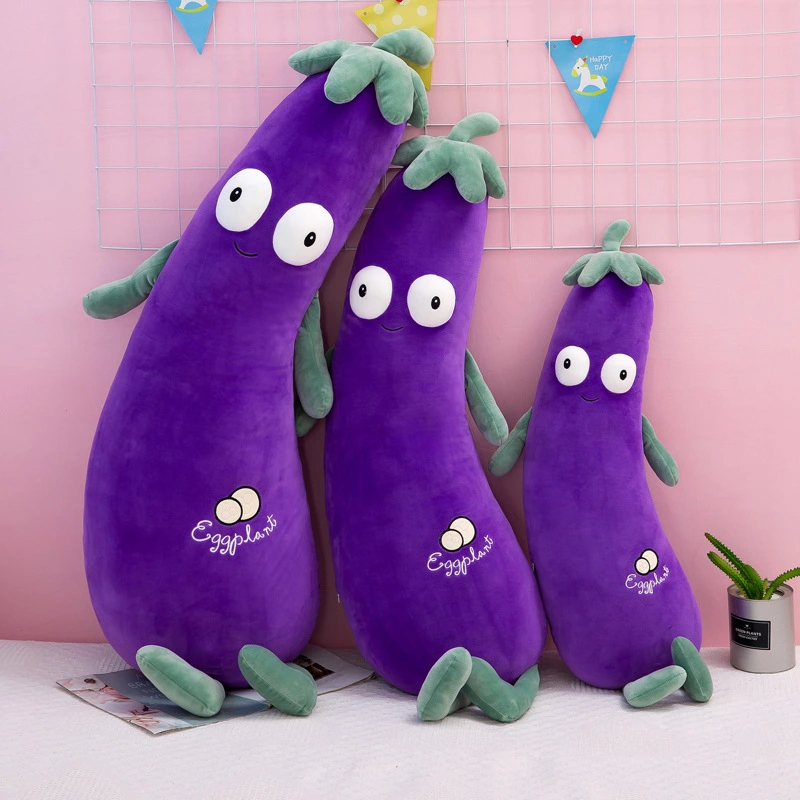 Eggplant doll with pillow doll plush toy