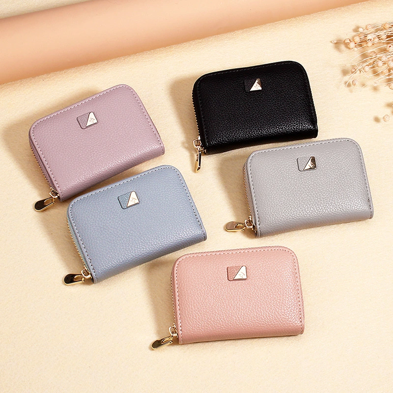 Ladies Fashion Multi-Card Slot Zipper Coin Purse