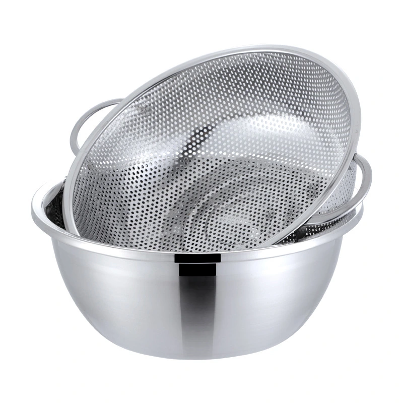 Thickened Stainless Steel Multi-purpose Basket with Two Ears