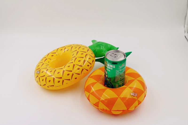 Inflatable Pineapple Water Floating Drink Cup Holder