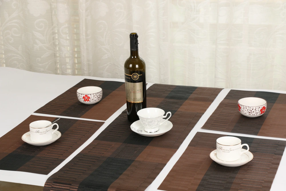 Ning Xin Cross-border Family 30135CM Fashion Bamboo Table Runner Western Restaurant High-end Heat Insulation Pad European Placemat