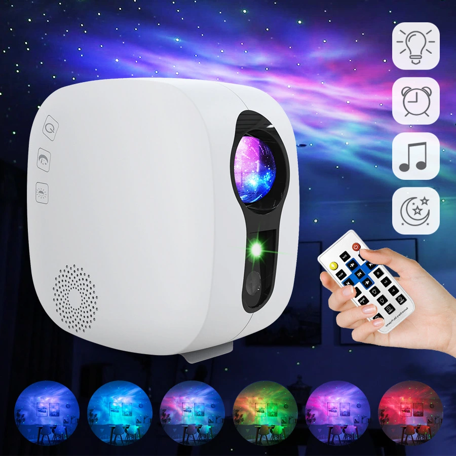 Laser Starry Sky Light Projector Projection Lamp Colorful Nebula