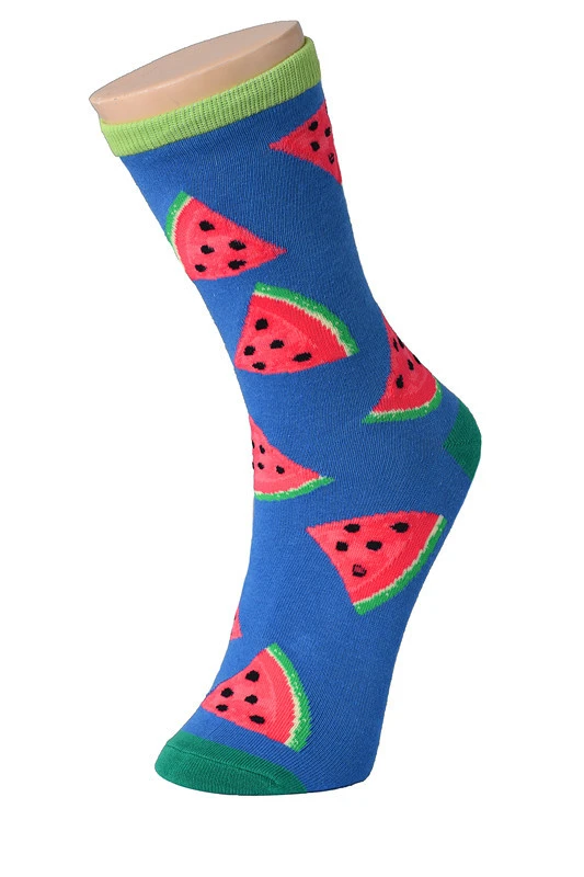Fashion Men's Cartoon Print Cotton Socks
