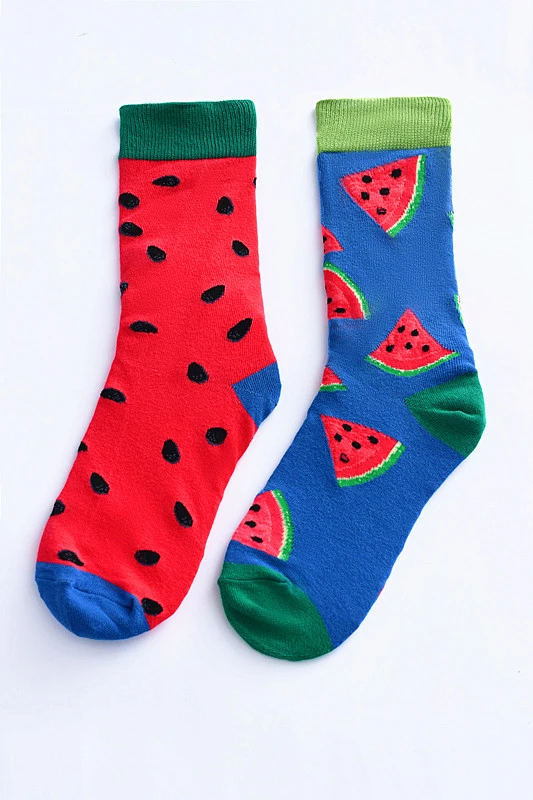 Fashion Men's Cartoon Print Cotton Socks