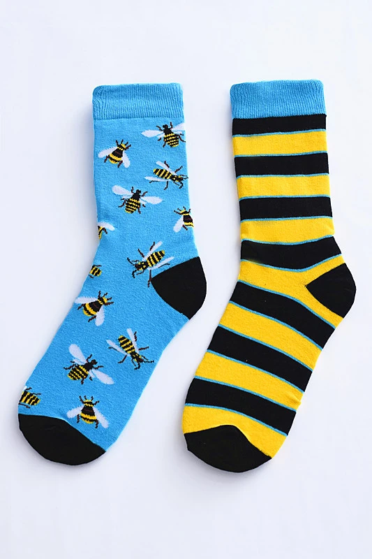 Fashion Men's Cartoon Print Cotton Socks