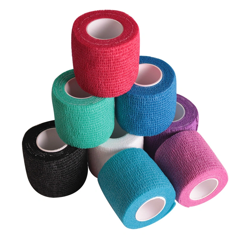 Free-winding Color Elastic Bandage Self-adhesive