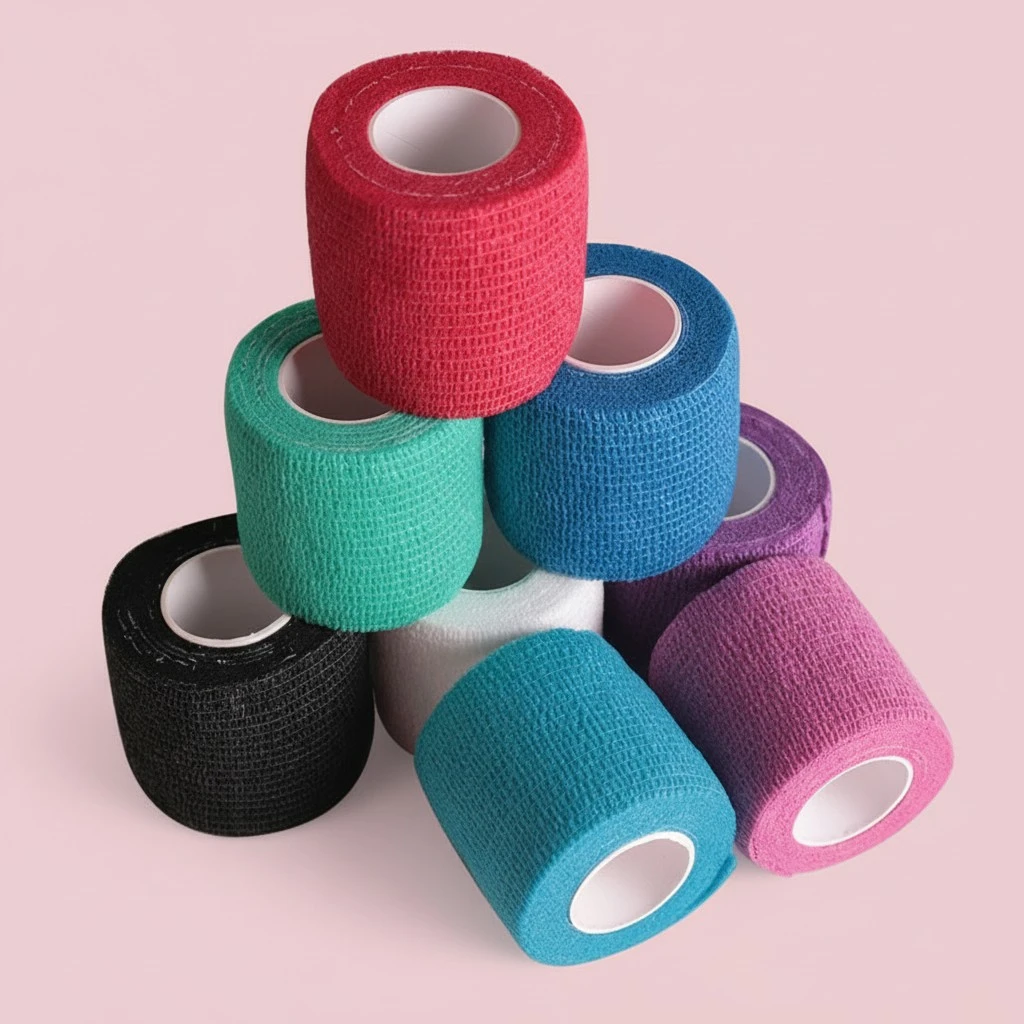 Free-winding Color Elastic Bandage Self-adhesive