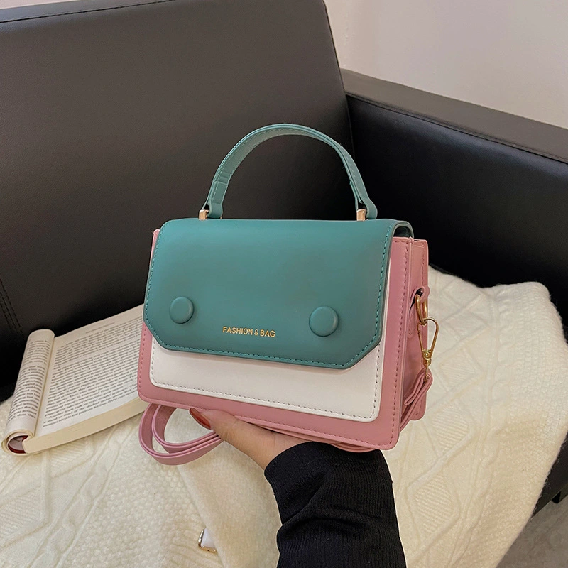 Trendy Hit Color Crossbody Female Western Fashion One-shoulder Small Square Bag