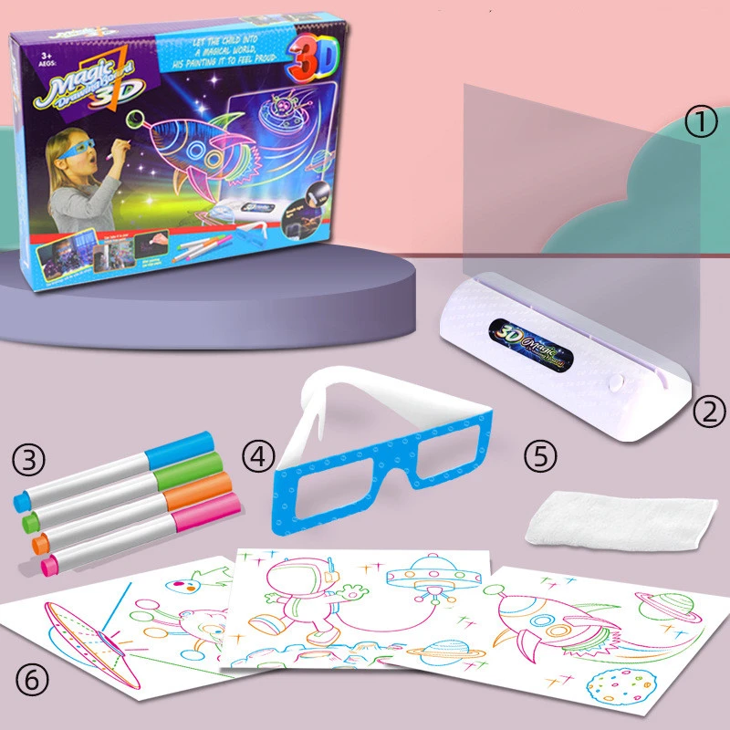 Light Puzzle Children's Drawing Board