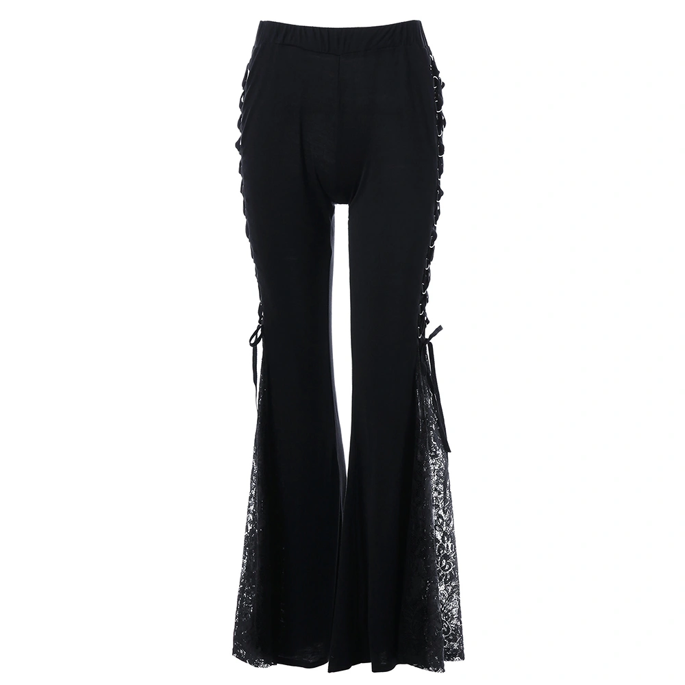 Zinc Wish Hot Sale New Punk Style Lace Trousers With Big Trousers