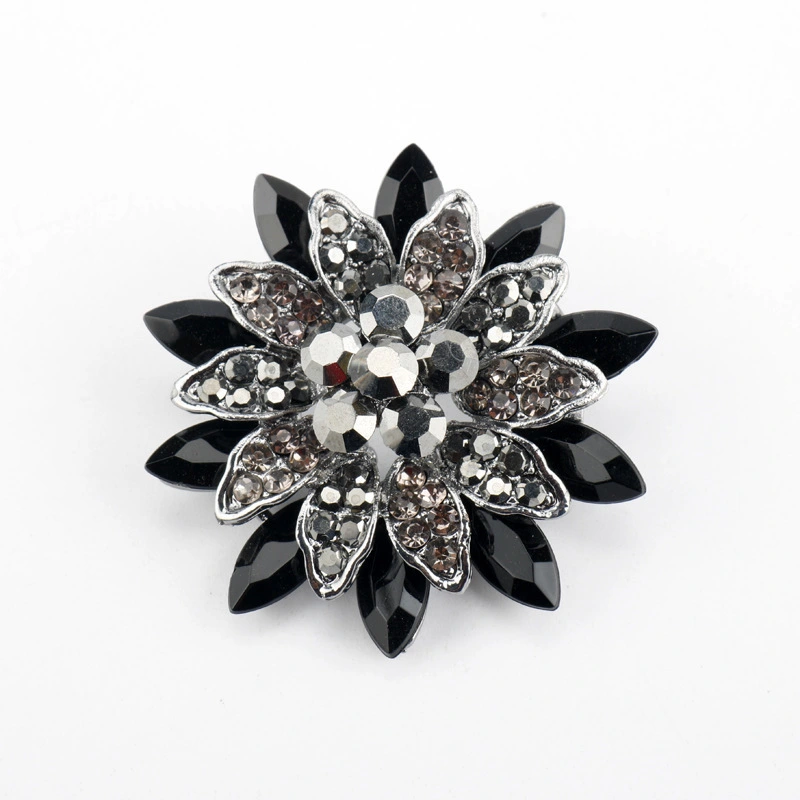 Black Dahlia Necklace Brooch Accessories