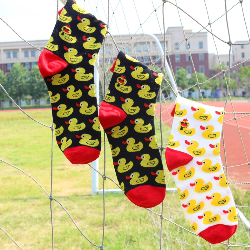 Men's Cotton Socks With Personalized Cartoon Print
