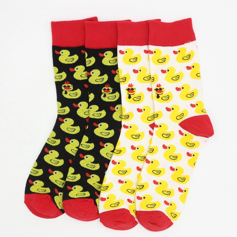 Men's Cotton Socks With Personalized Cartoon Print