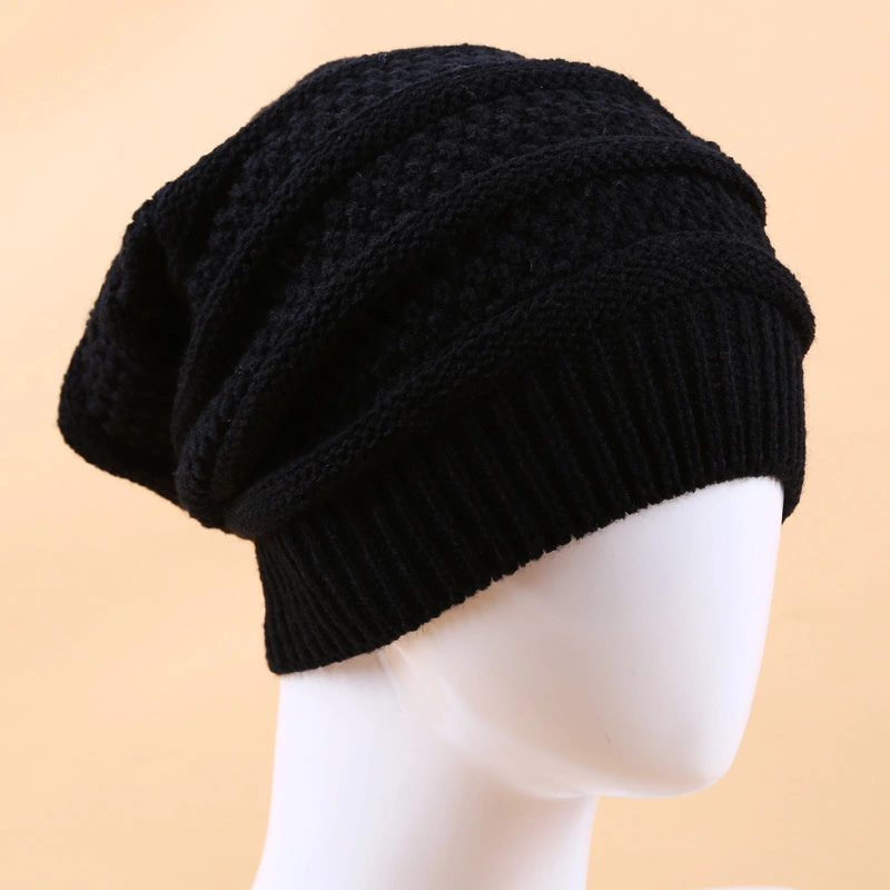 Color Striped Long Rainbow Knitted Pullover Hat