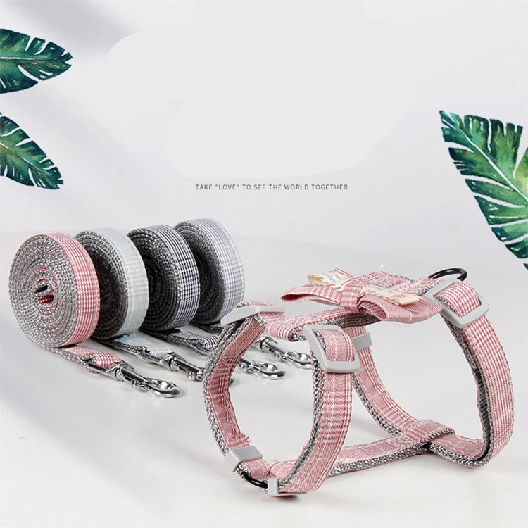 Pet Traction Rope Fashion Lattice Collocation