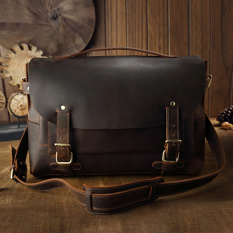 Handmade First Layer Cowhide Retro Single Shoulder Bag