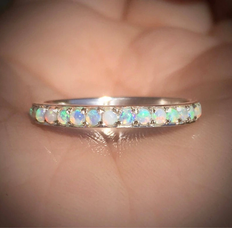 Simple Personality Alloy Diamond Women's Ring