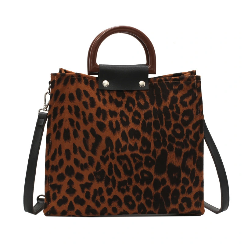 European And American Fashion Leopard Print Handbag