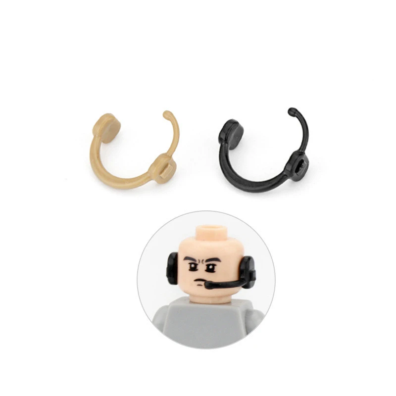 Small Particle Building Blocks Character Earphone Modeling Accessories